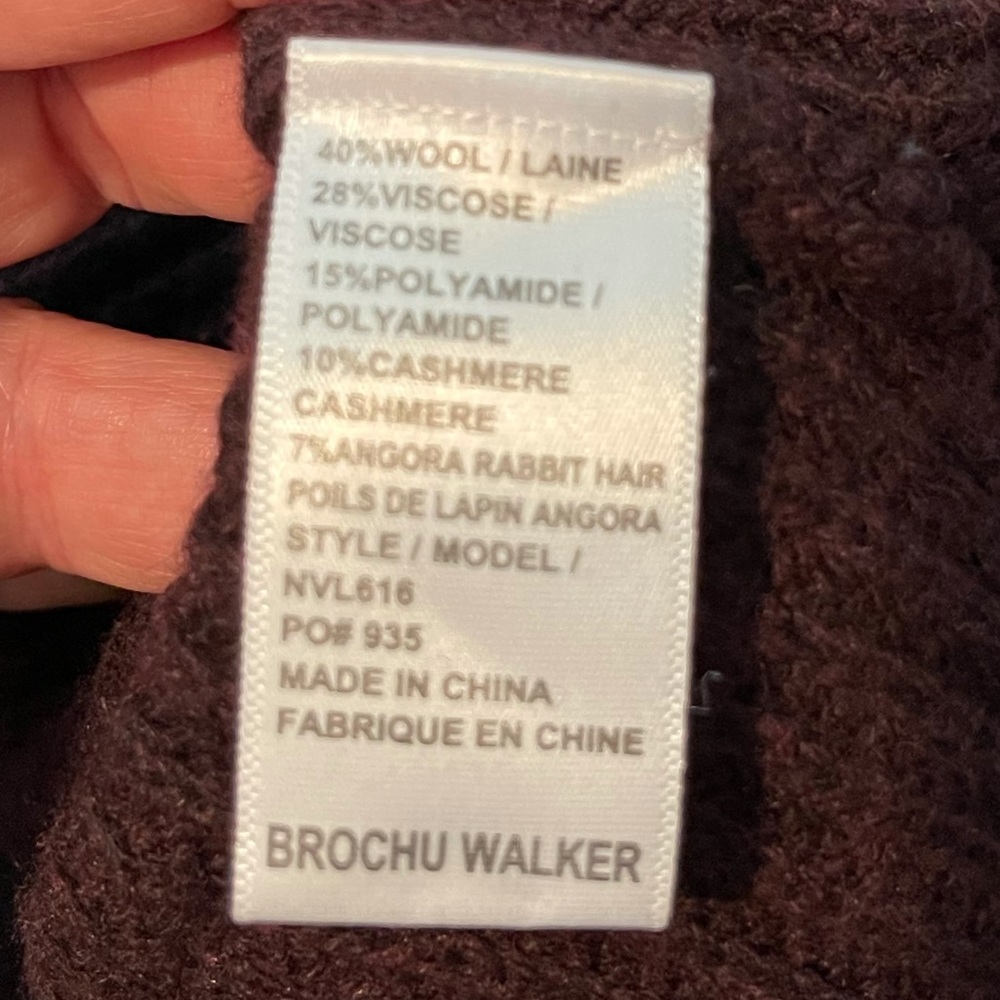 Brochu Walker burgundy Sweater - Picture 7 of 7